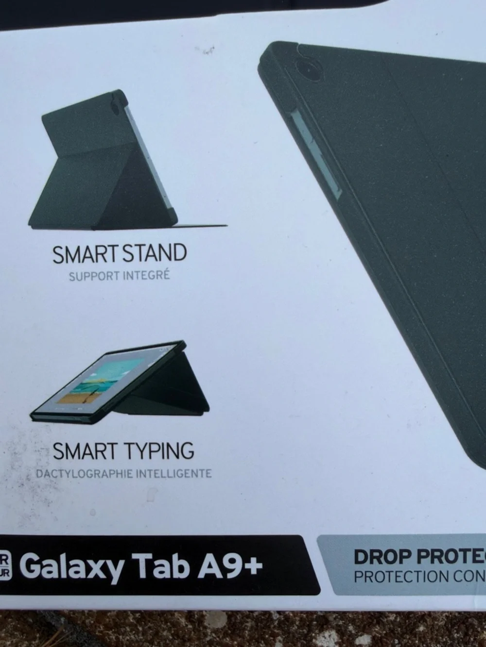 ITSKINS Essential Folio Case for Galaxy Tab A9+ — Black. NEW